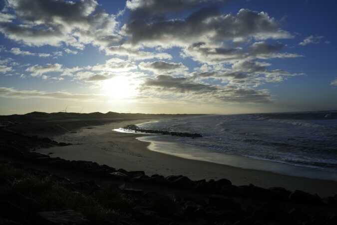 Stranden ved høfde Q